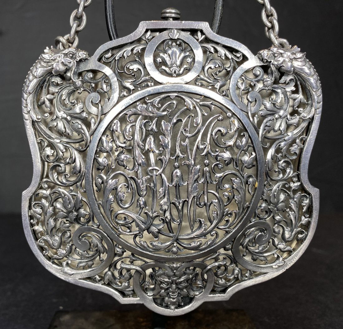 Sterling purse, Tiffany Paris, 1894 (vinaigrette?) (1 of 11)