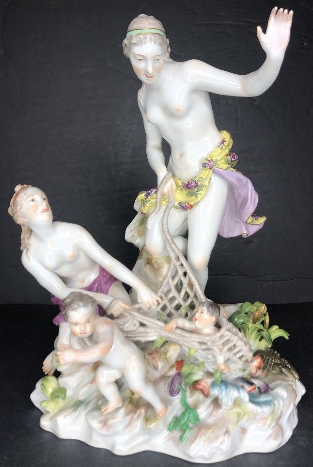 Meissen mythological group c.1900 (restored arm) (1 of 13)