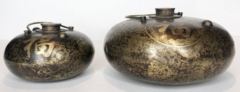 Two Chinese bronze inlaid items (1 of 16)