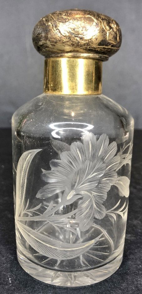 French silver scent bottle (1 of 7)