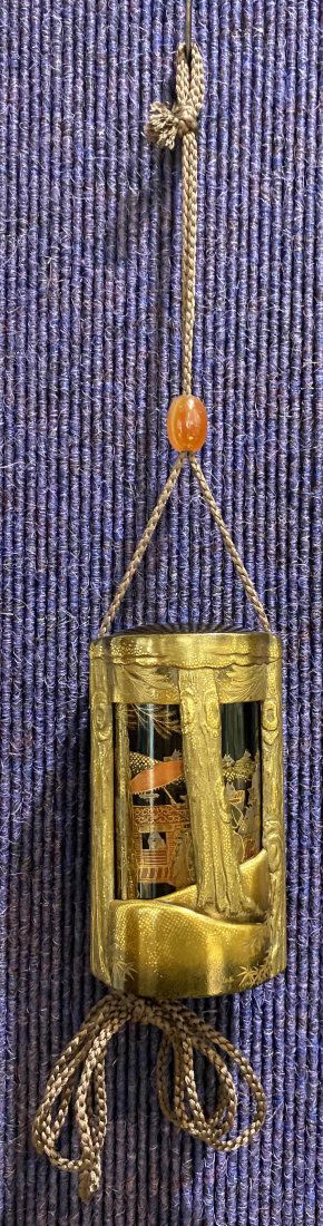 Magnificent Japanese fox wedding inro, Meiji (1 of 15)