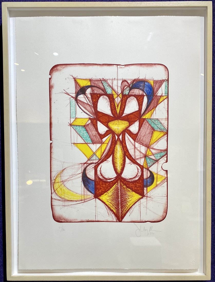 Color Double lithograph by John Newman c1990 (1 of 5)