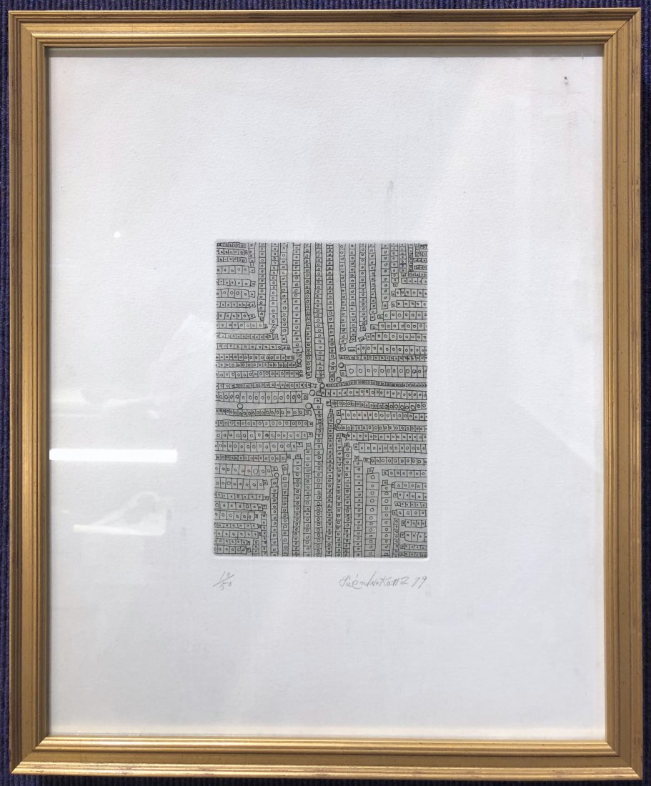 Geometric print, signed, 1979 (1 of 8)