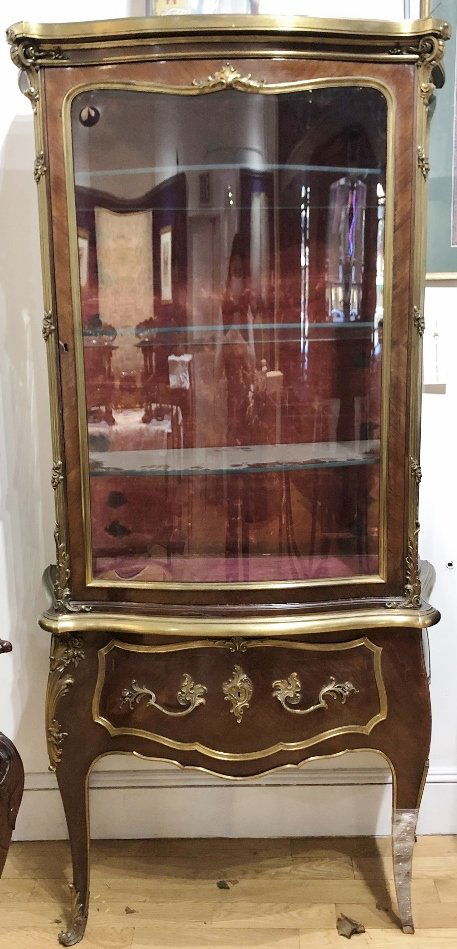 Magnificent mahogany and bronze cabinet,c.1900 (1 of 12)