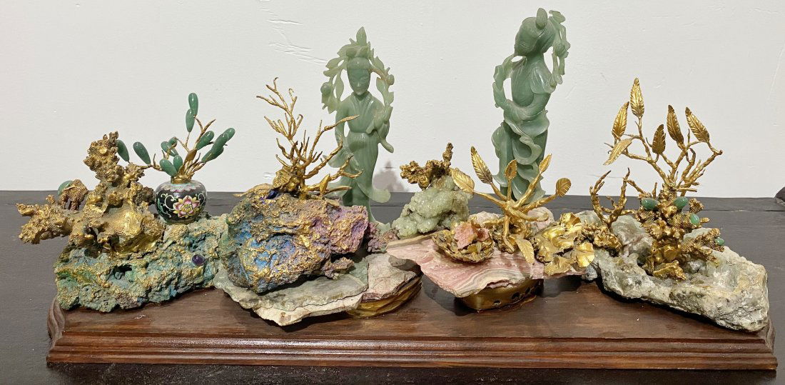 Chinese hardstone carving groups(4) (1 of 12)