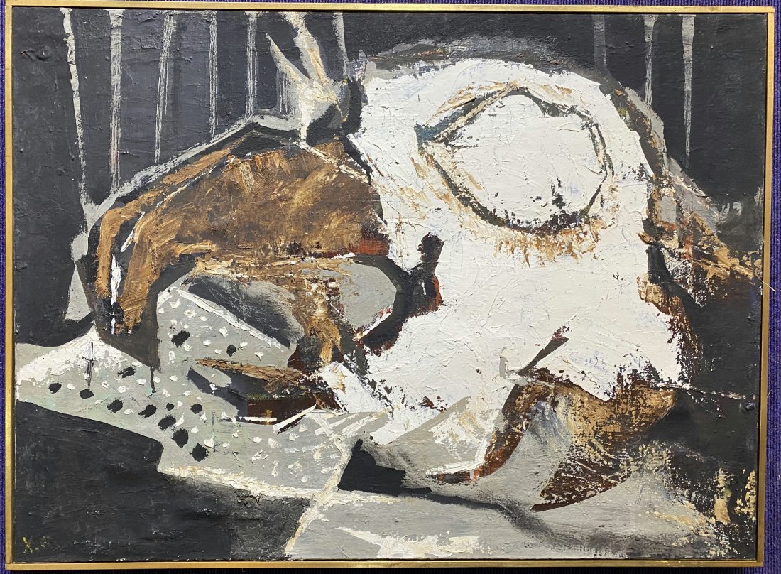 Painting by Xavier Gonzalez, titled Wellfleet (1 of 7)