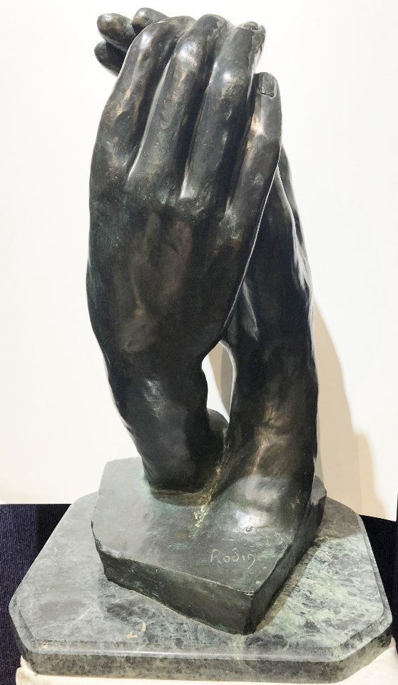 Rodin bronze of two hands (1 of 8)