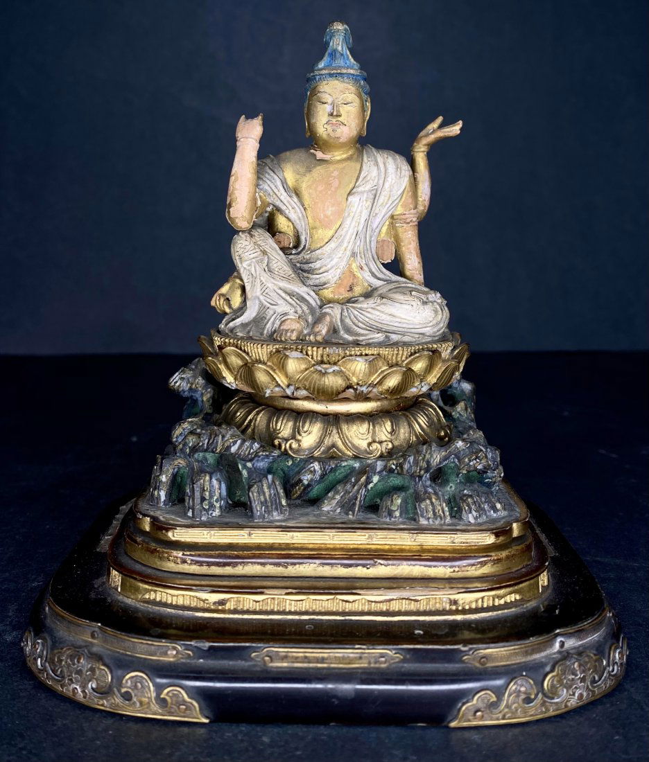 Small boxwood Japanese Buddha,c.1900 (1 of 10)