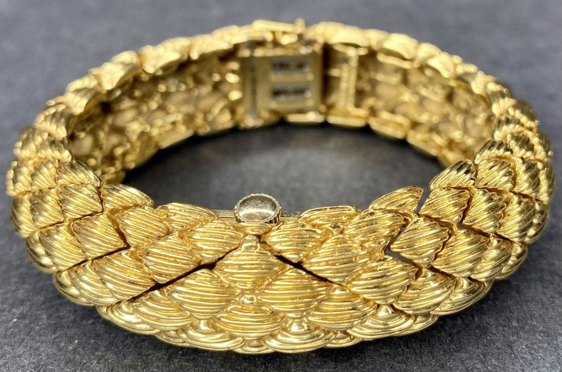 David Webb 18k bracelet wristwatch, 54 dwts. (1 of 13)