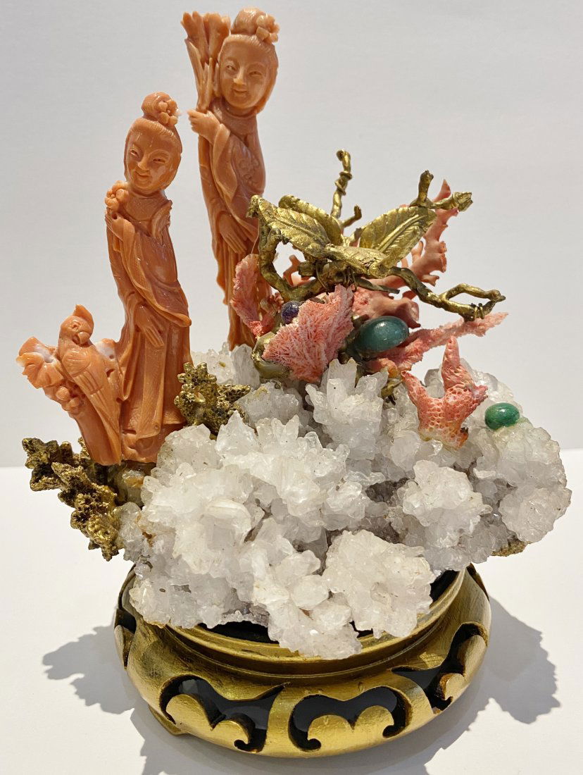 Chinese coral group, c.1920 (1 of 10)