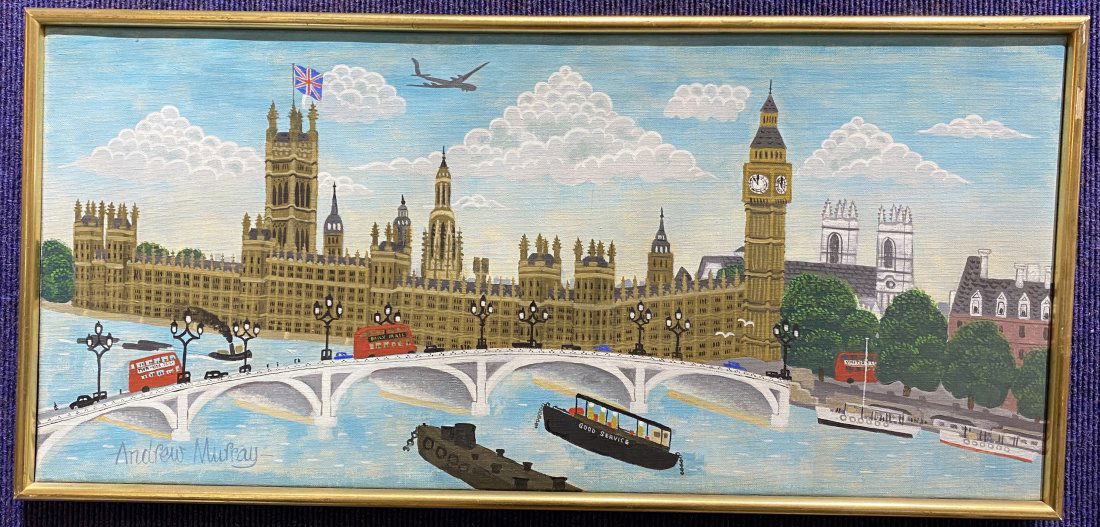 Painting of Houses Parliament  by Andrew Murray (1 of 8)