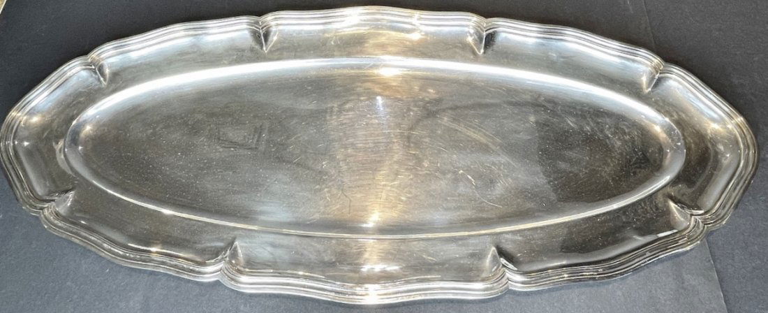 Christofle silver plated long serving tray 27 inches (1 of 8)