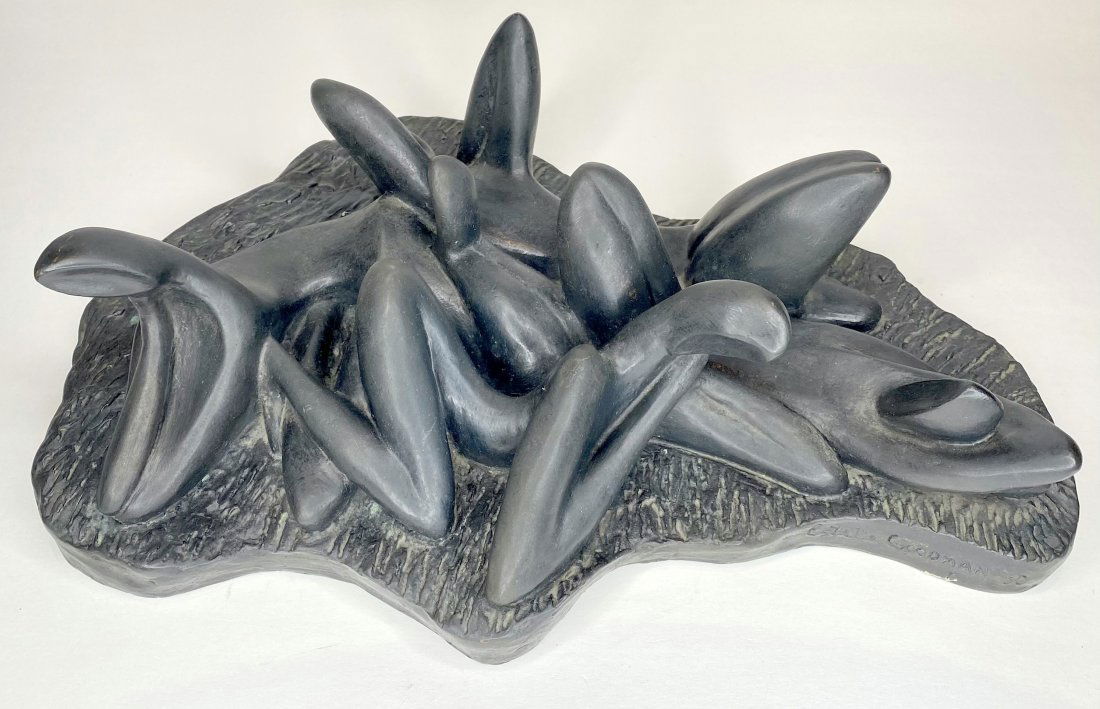 Abstract bronze Estelle Goodman, Heads or Tails, d1960 (1 of 5)