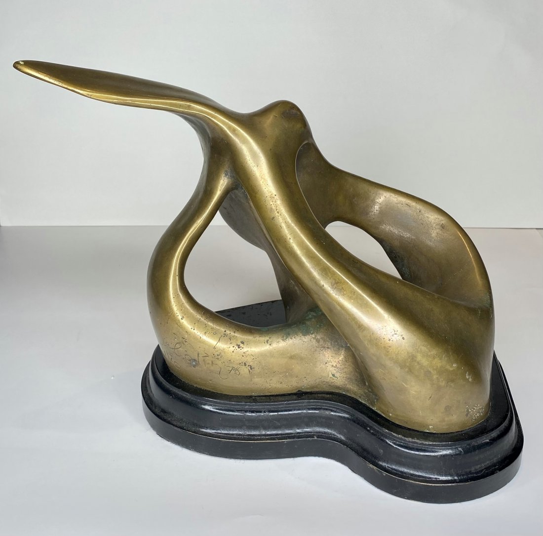 Abstract bronze by Colin Webster-Watson, c1976 (1 of 6)