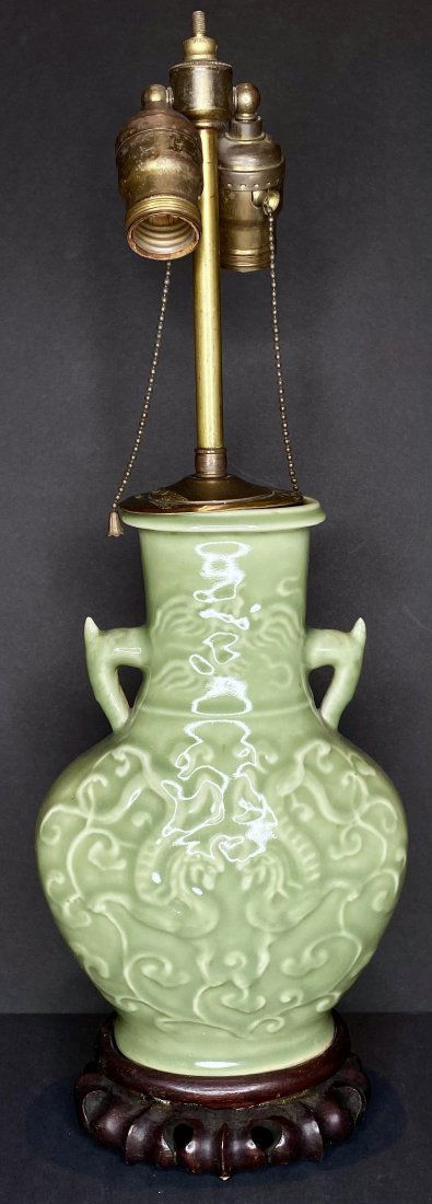 Chinese celadon lamp (1 of 6)