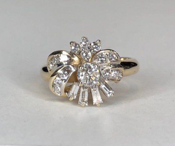 14k diamond ring, 2.90 dwts (1 of 7)