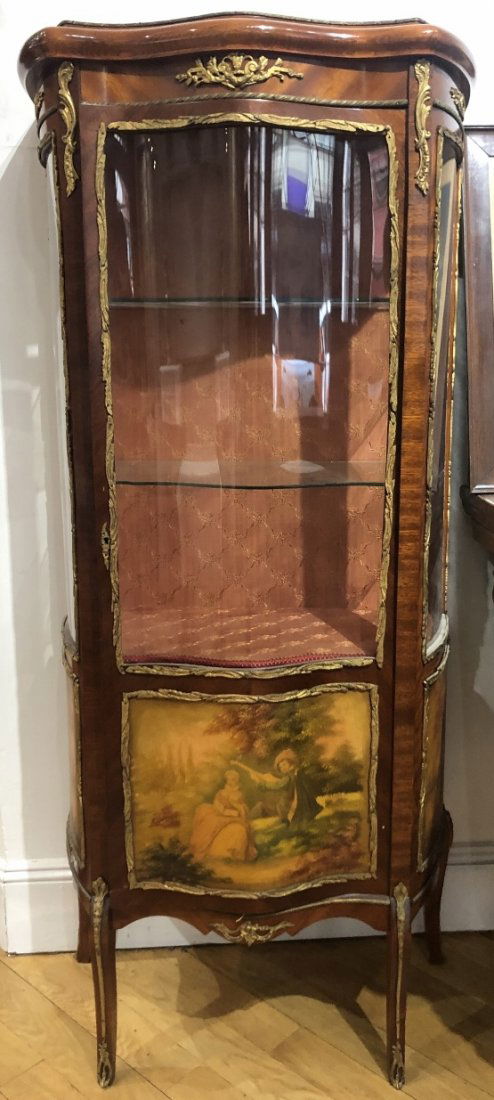 Painted wood curio cabinet, c.1900 (1 of 9)