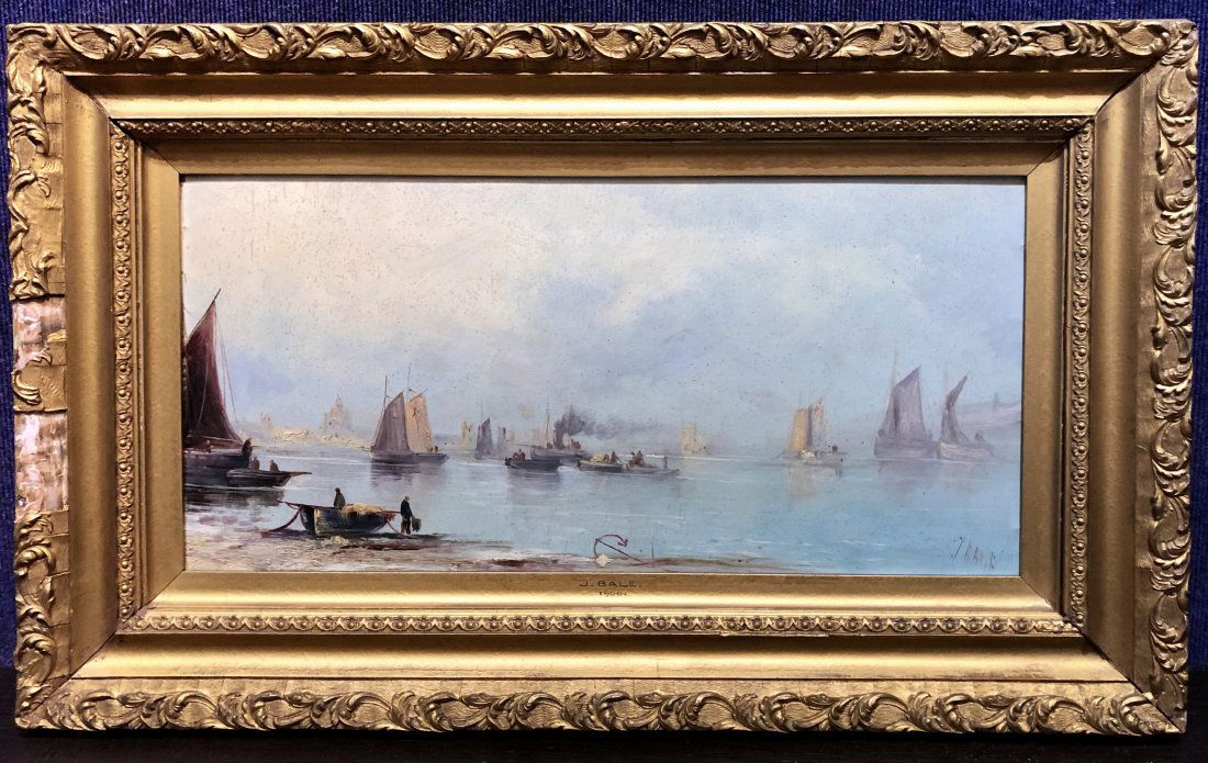 Painting of ships by John Edward Bale, c1850 (1 of 10)