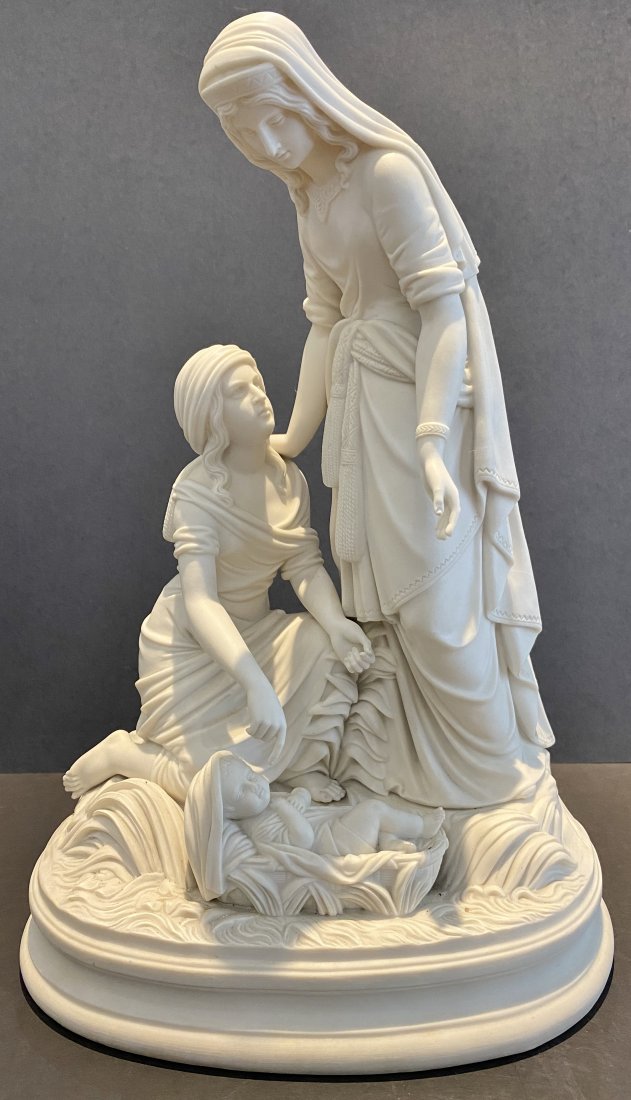Parian figural group of Moses, c.1880 (1 of 10)