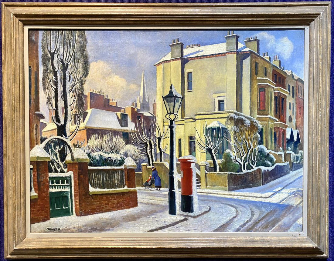 Ptg London Snow, by Adrian Paul Allinson, d1984 (1 of 12)
