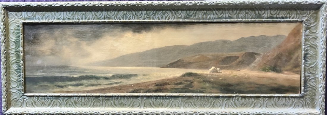 Painting of shoreline by Theodore Gegoux 1913 (1 of 6)