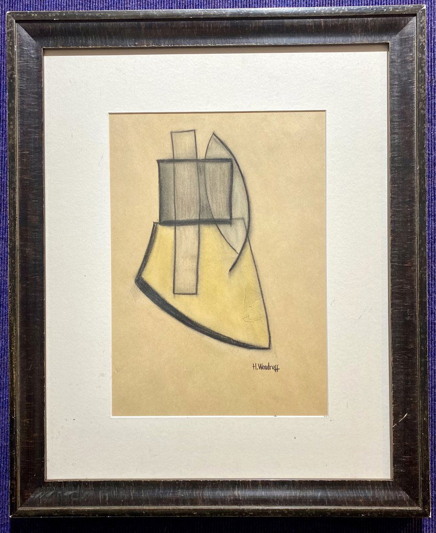 Abstract drawing by Hale A. Woodruff, c1965 (1 of 4)