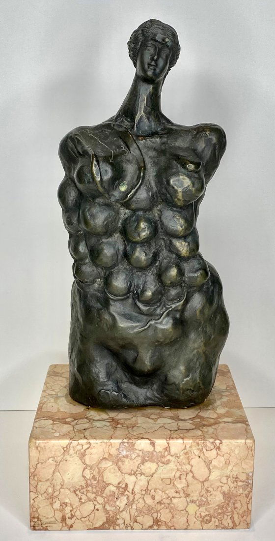 Earth mother bronze, Salvador Dali, orig receipt,c.1975 (1 of 20)