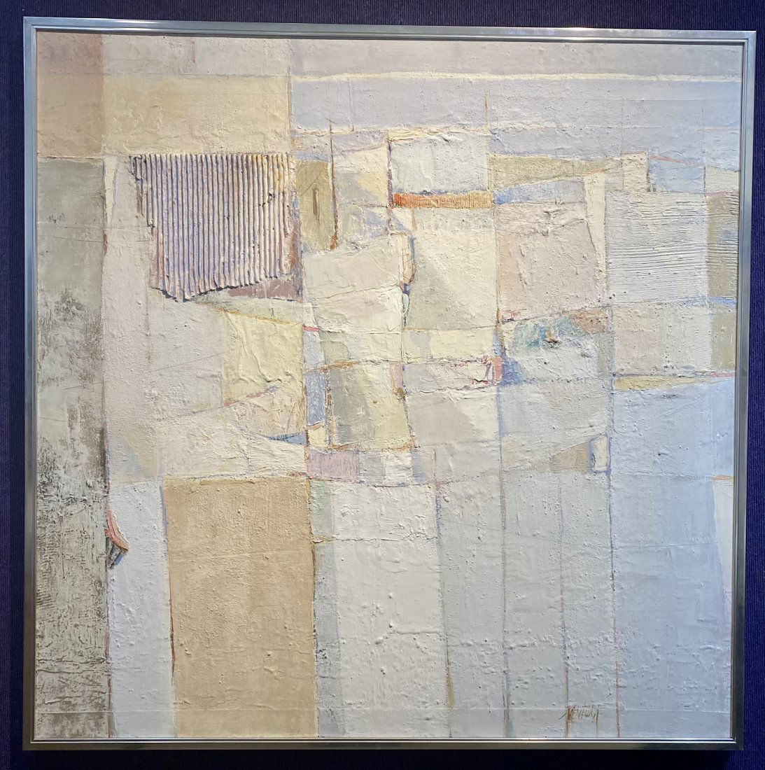 Large abstract painting,Oswaldo Ventura (Peru) c.1975 (1 of 12)