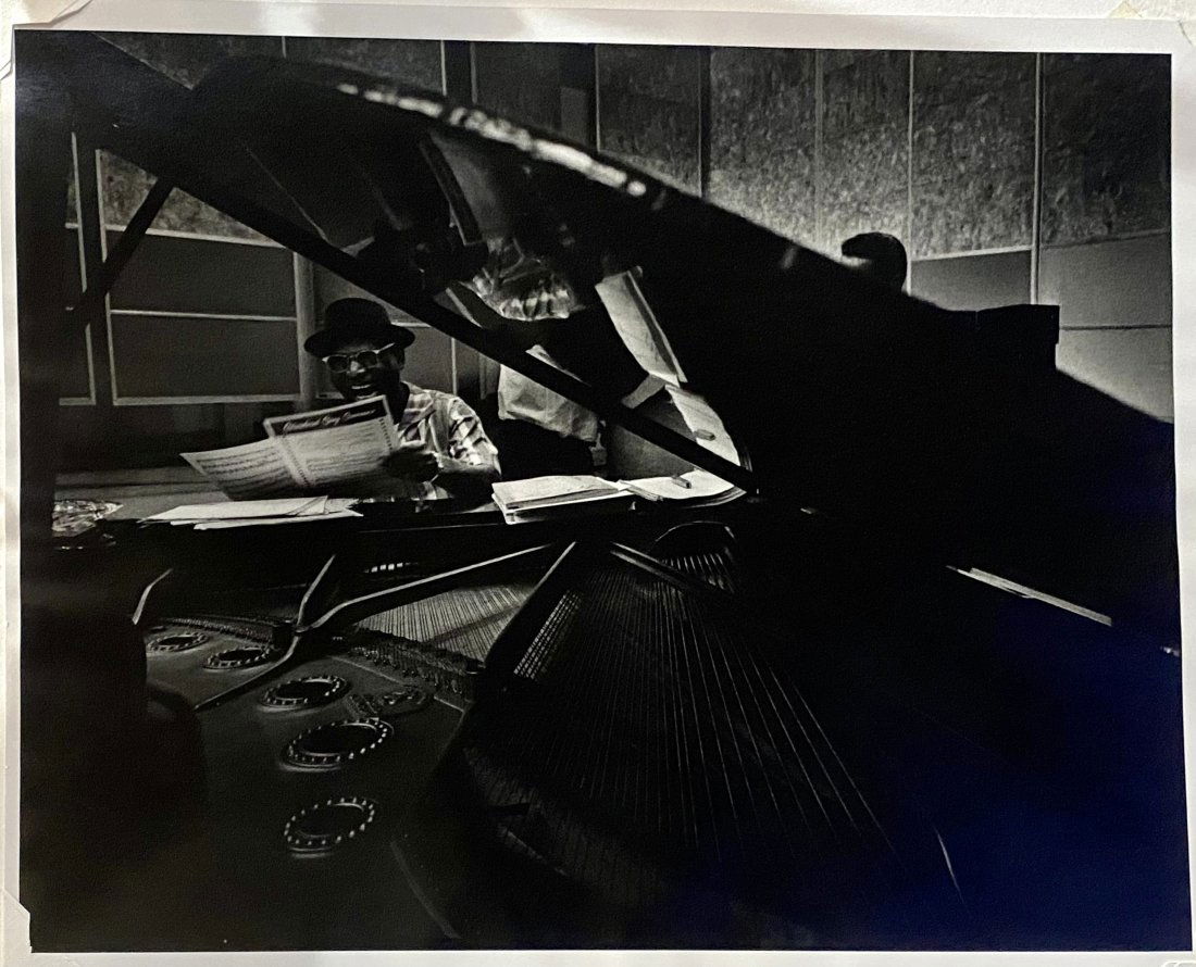 W. Eugene Smith photo, Earl Hines & Piano, c1960 (1 of 6)