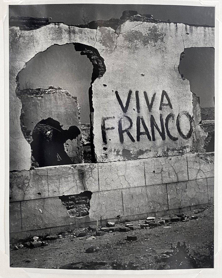 Photo by W. Eugene Smith, Viva Franco, c1950: Photo by W. Eugene Smith, Viva Franco, c1950 Photo: 13 1/2" x 10 1/2" Mat: 20" x 16" W. Eugene Smith & the Spanish Village Series (Source: janbanning.com) In the summer of 1950, the American photograp