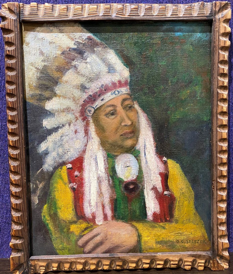 Painting of Native American after Olaf C. Seltzer (1 of 7)