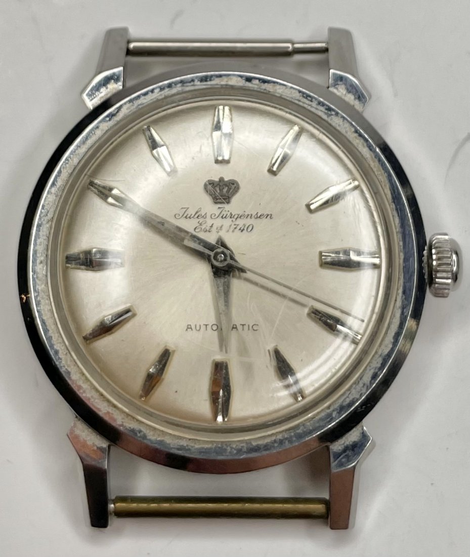 Stainless steel Jules Jergensen automatic mens watch: Stainless steel Jules Jergensen automatic mens wristwatch