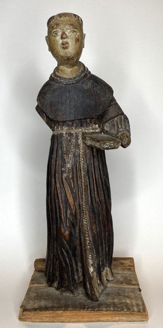 19thc carved wood Santos sculpture (1 of 10)