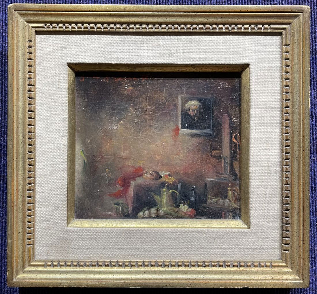 Painting of interior by James J. Graves, dated 1971 (1 of 7)