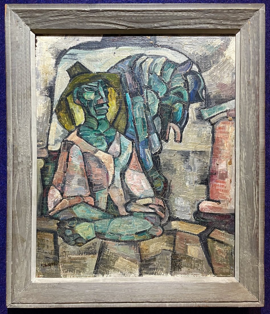 Abstract painting of man & horse by Carlo Lotti (1 of 7)