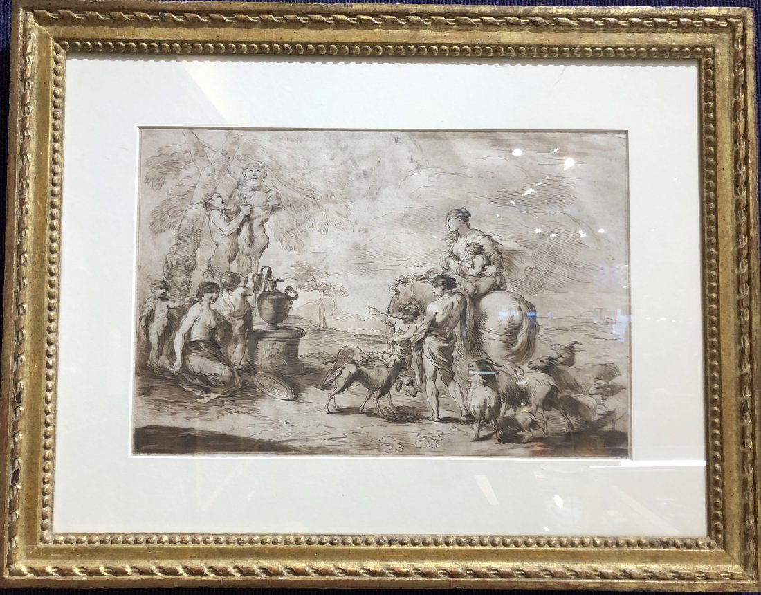 18th century etch by Francesco Bartolozzi (Tobit) (1 of 8)