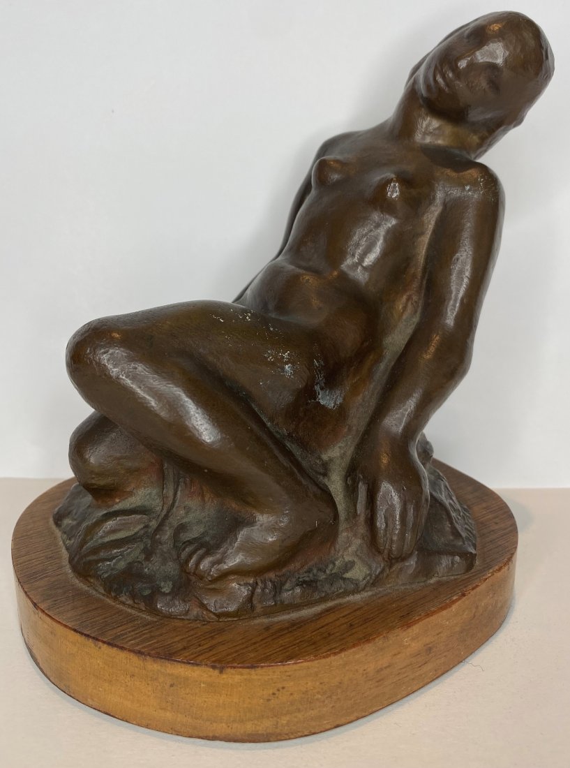 Bronze of nude by Irma Rothstein (1906-1971): Bronze of nude by Irma Rothstein (1906-1971) Height: 6.75" Irma Rothstein (Source: jewishvirtuallibrary.com) Rothstein was born in Rostov, Russia, lived in Vienna, and immigrated to the United States