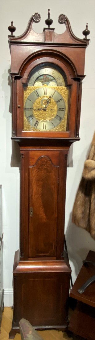 Tall case clock with moon phases, BB&B, c1900 (1 of 4)
