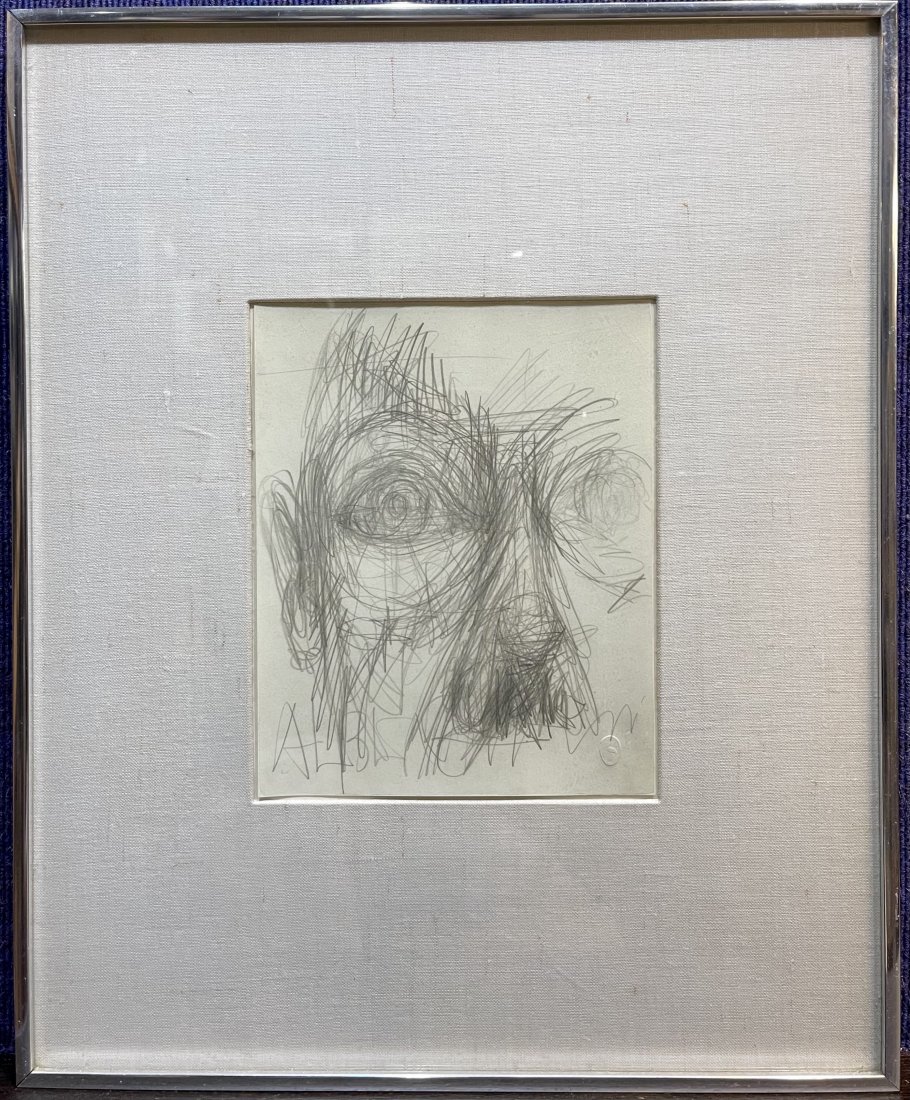 Lithograph by Albert Giacometti, Eyes (1 of 7)