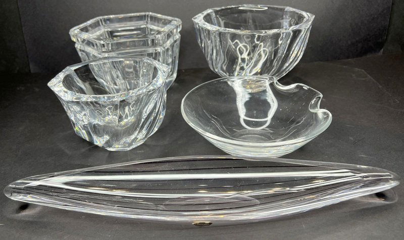 2 trays miscellaneous crystal: Kosta, Orrefors, Steuben (1 of 9)