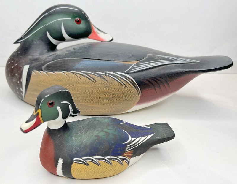 Two painted duck decoys (1 of 8)
