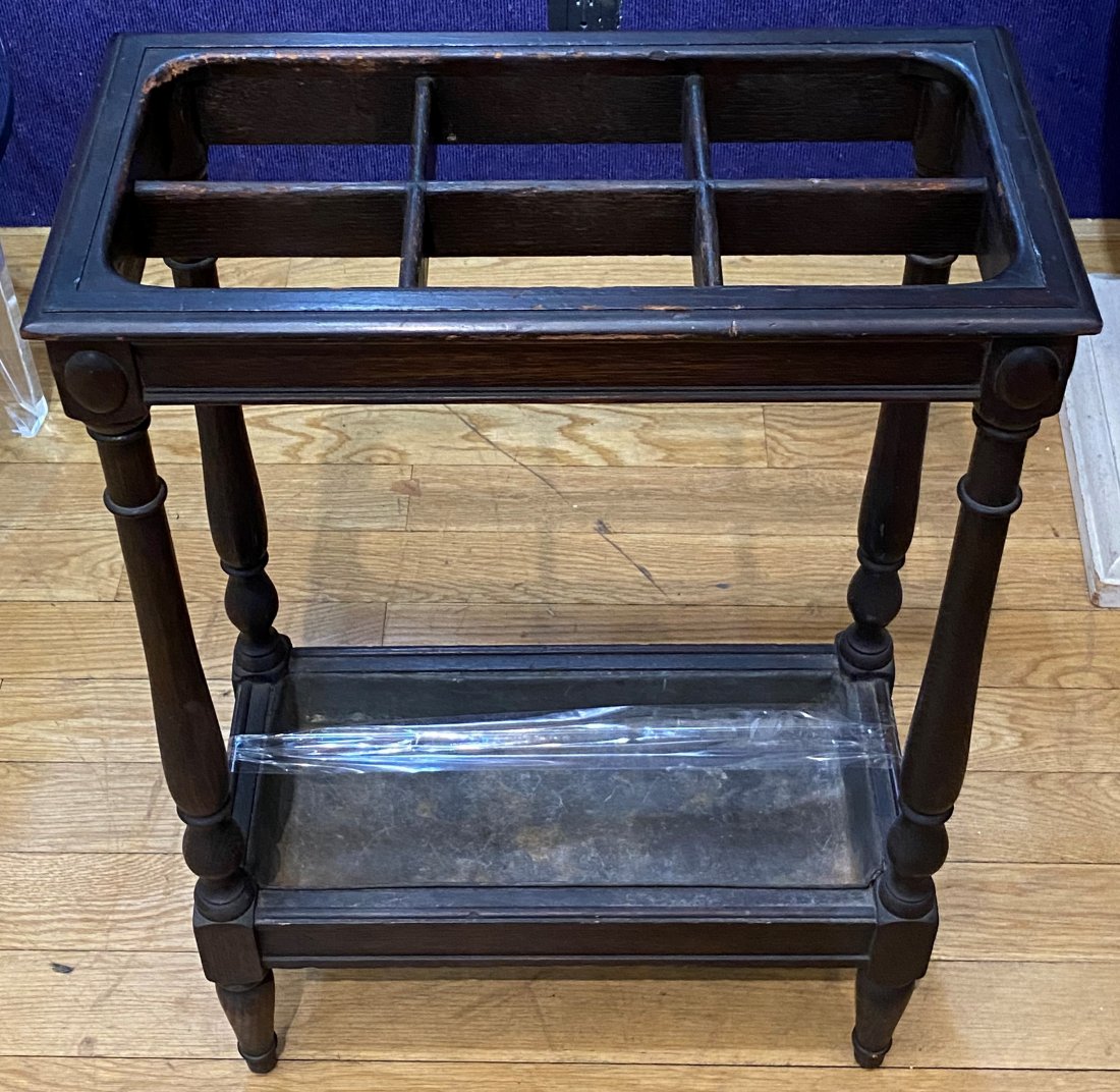 Wood umbrella stand c1920 (1 of 4)
