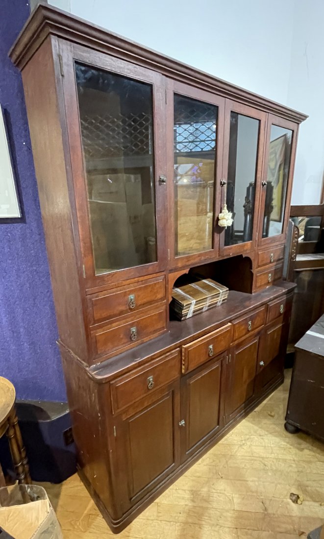 Wood breakfront, c1910 (1 of 11)