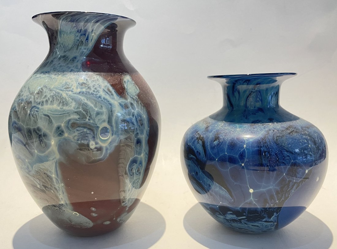 Two blown glass vases by Josh Simpson (1 of 8)
