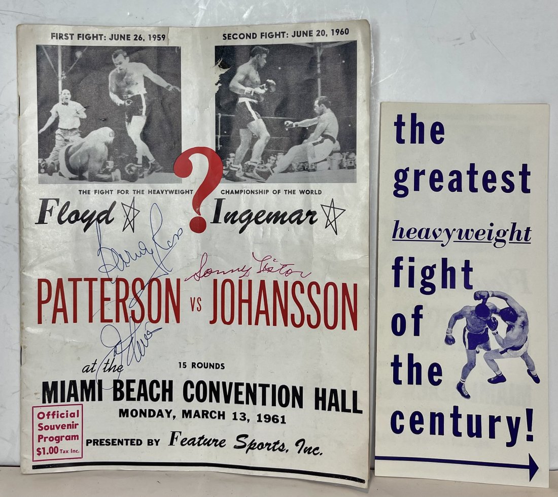 1961 Patterson & Johansson boxing autographs (1 of 5)