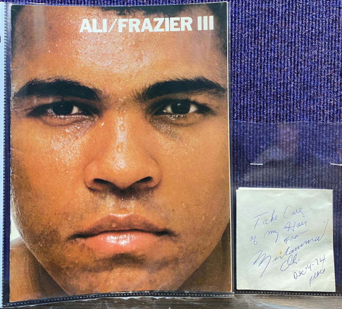 1974-5 Muhammad Ali autograph & program (1 of 7)