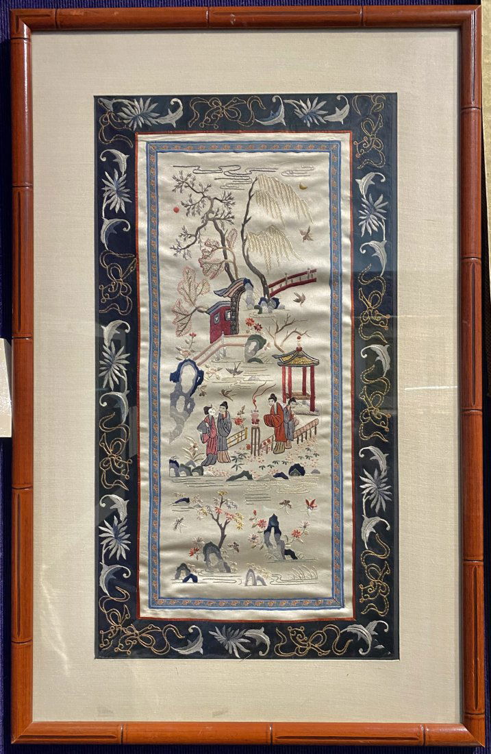 Chinese framed embroidery (1 of 6)
