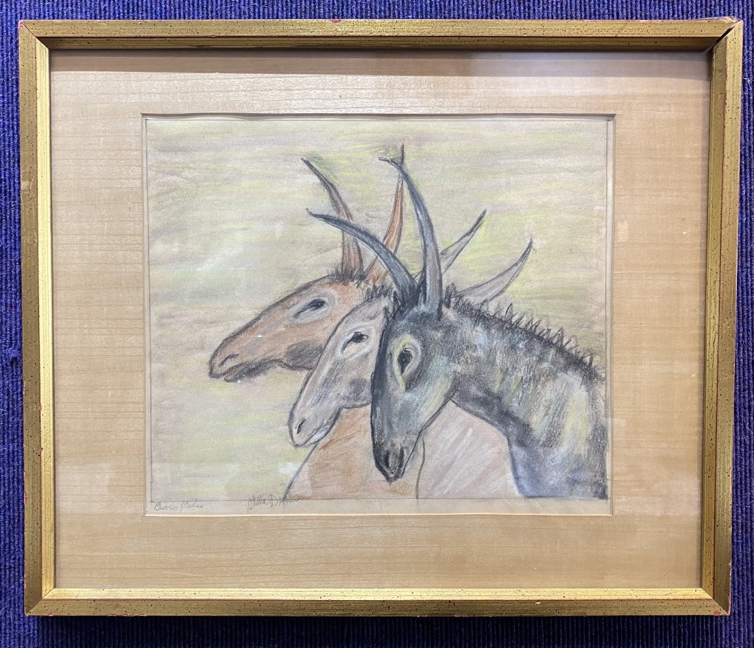 Multitype print by Stella Drabkin, Burros Bahia, d1960 (1 of 5)