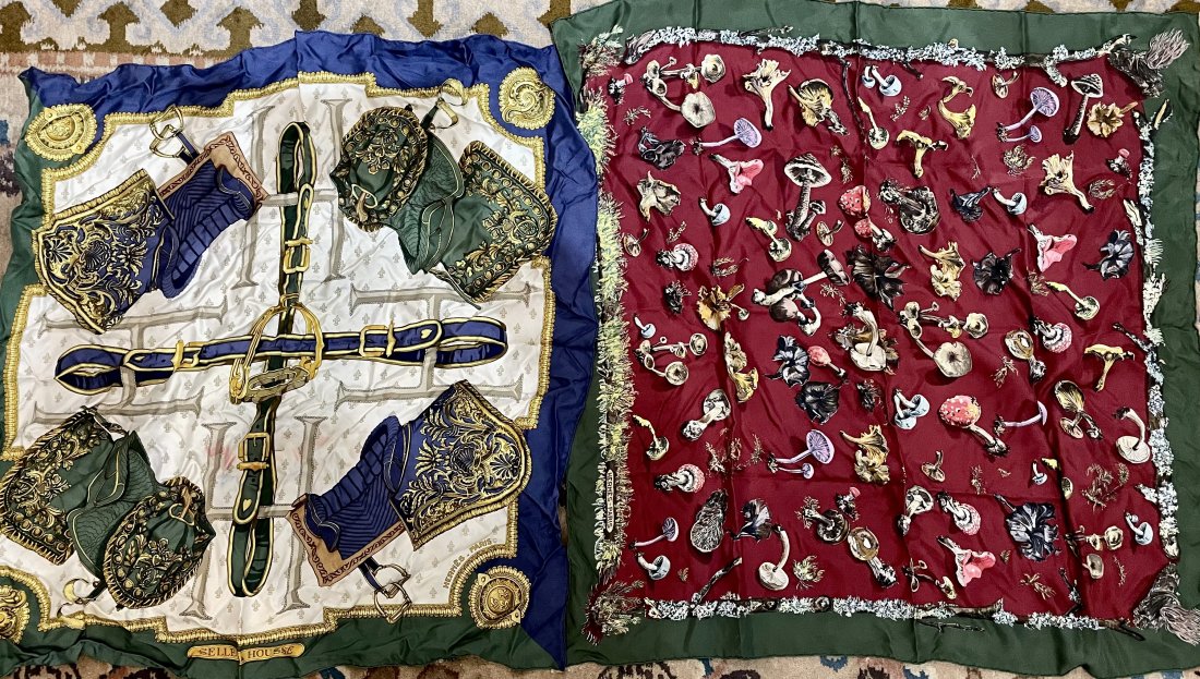 Two Hermes silk scarves (1 of 13)
