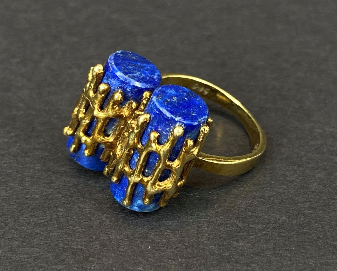 14k lapis ring, 5.45 dwts (1 of 6)